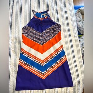 Banana Republic Purple and Red Halter Dress